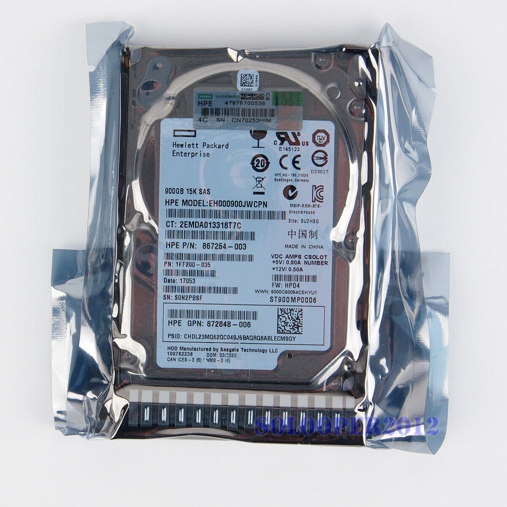 HPE SAS HARD DRIVE /300GB 600GB 800GB 900GB 1.2TB 1.8TB 2.4TB